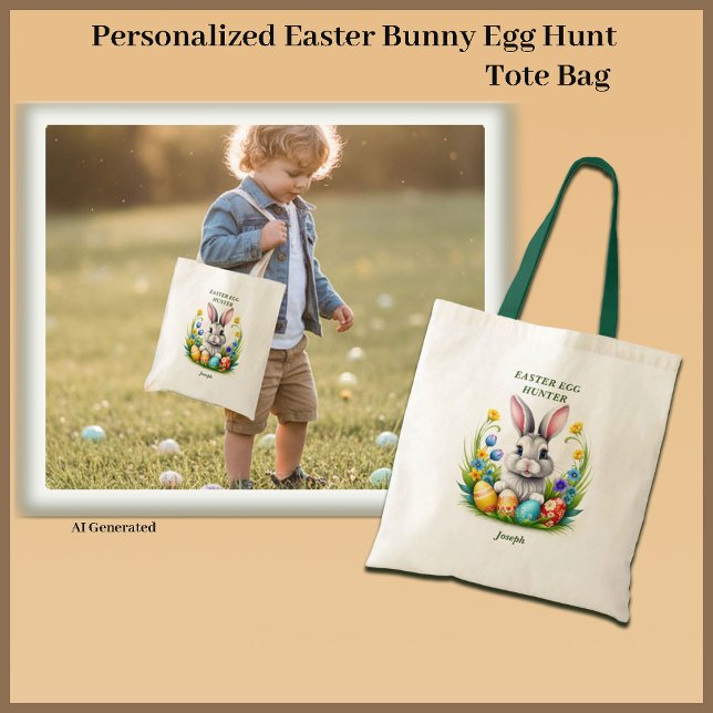 Bolsa Tote de caza personalizada de huevos para co (Subido por el creador)