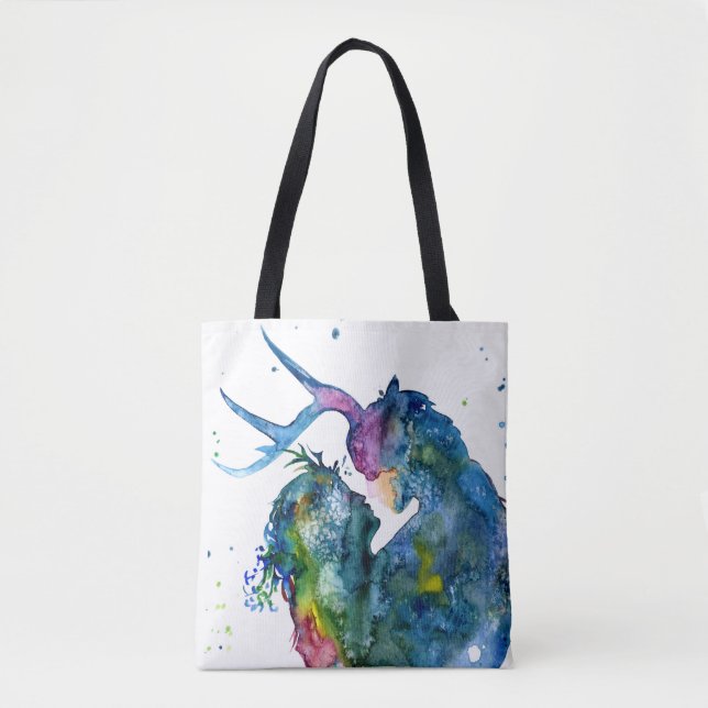 Bolsa Tote de Cernunnos y Doncella (Anverso)