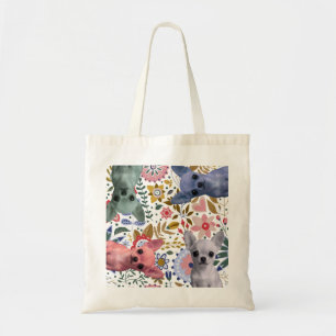 Bolsa Tote de Chihuahuas en Acuarela Adorable – Pe