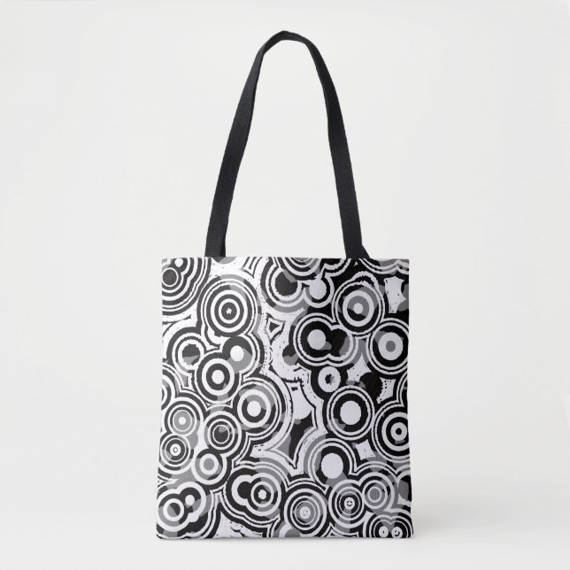 bolsa tote de círculos abstractos (Anverso)