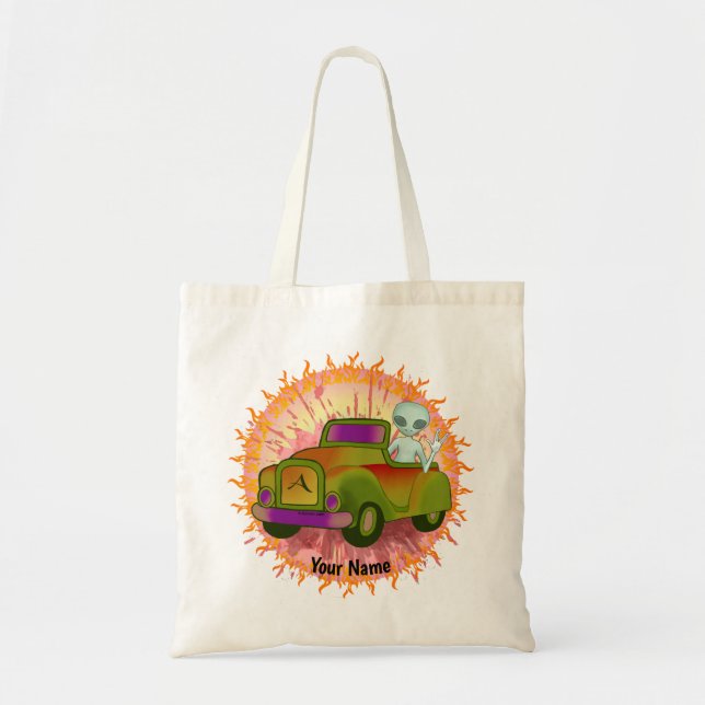 Bolsa Tote de Coche Conducido por Alien (Frente)