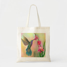 Bolsa Tote de Colibrí y Flor Hermosa