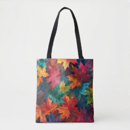 Bolsa Tote de color de agua del bosque de otoño