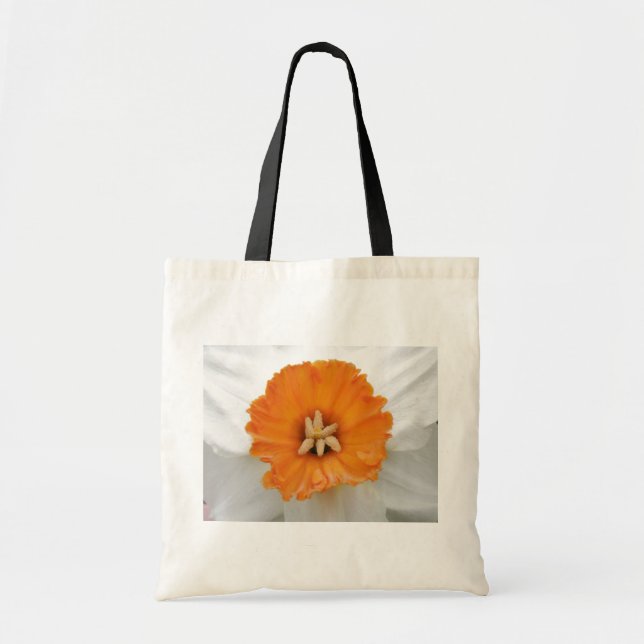 Bolsa Tote de daffodil blanco (Frente)