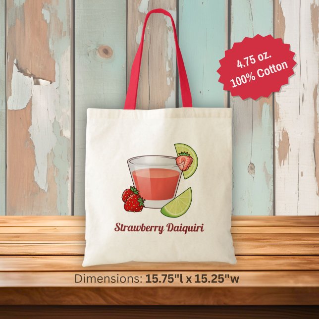 Bolsa tote de daiquiri de fresa (Subido por el creador)