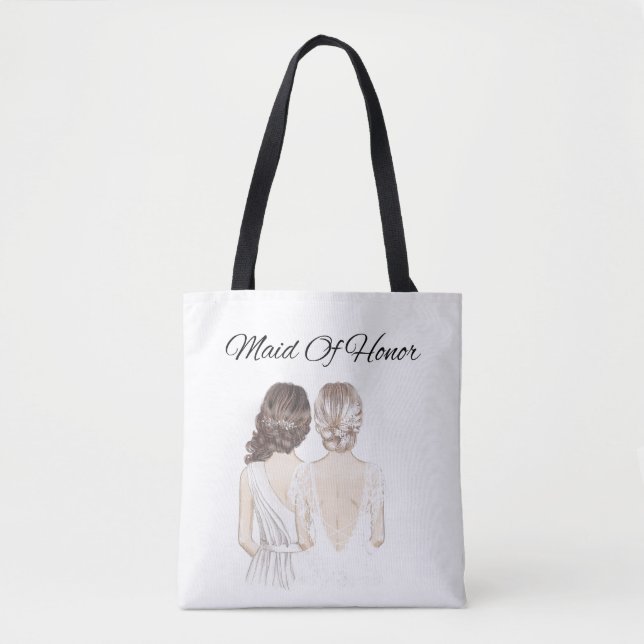 bolsa tote de dama de honor (Anverso)