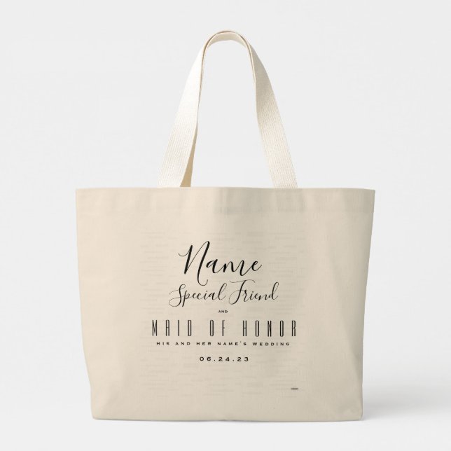 Bolsa tote de Dama de Honor - HAMbyWG (Reverso)