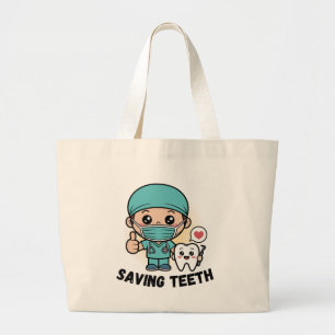 Bolsa Tote de DENTISTA DIVERTIDO: SALVANDO DIENTES