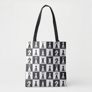 Bolsa Tote de diseño de ajedrez