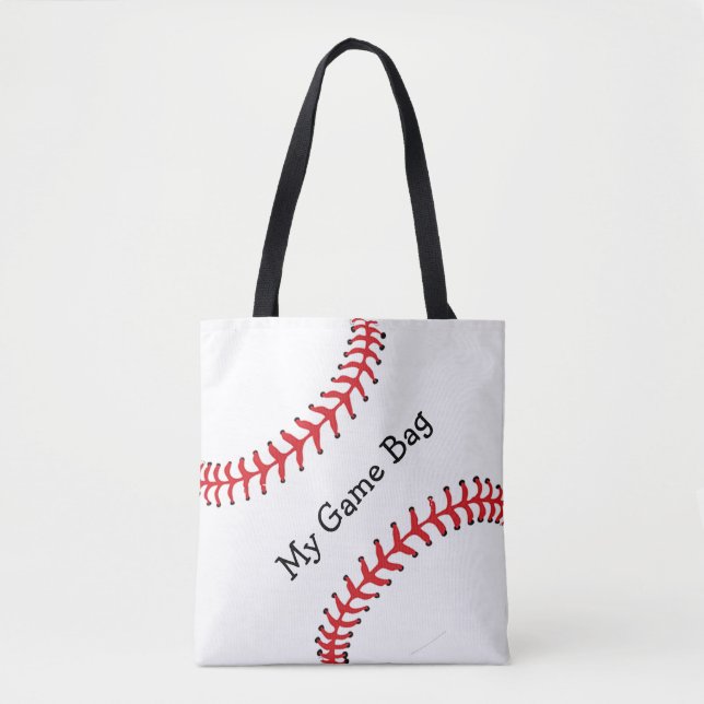 Bolsa Tote de diseño de béisbol (Anverso)