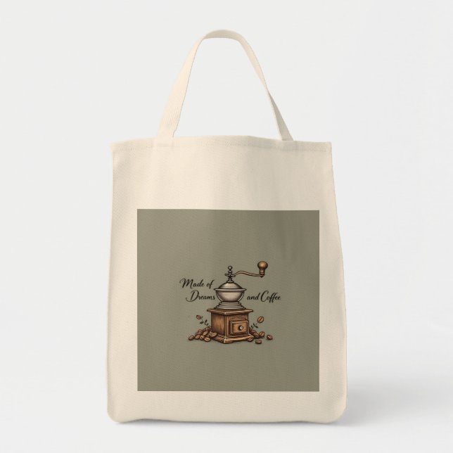 Bolsa Tote de diseño para desmotadora de café de é (Frente)