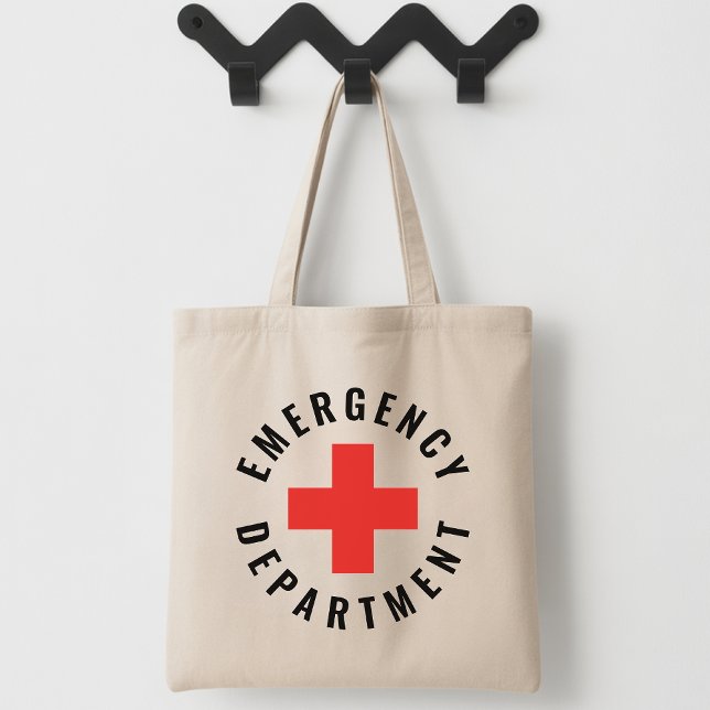 Bolsa Tote de Enfermera de Urgencias Personalizada (ER Team Tote Bag for Emergency Nurse Gift, ER Nurse Tote Bag for Emergency Department Gift)