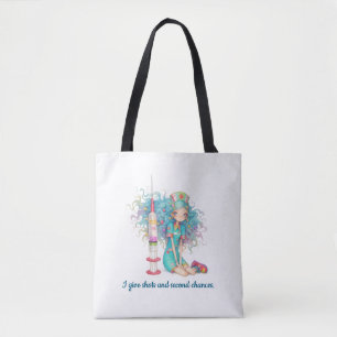 Bolsa Tote de Enfermera. Doy inyecciones y segunda