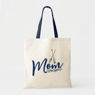 Bolsa Tote de Escritura Azul Marino de Mamá Náutic