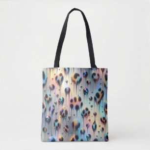 Bolsa tote de estampado de leopardo femenino opal