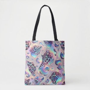 Bolsa tote de estampado de leopardo opalo femenino