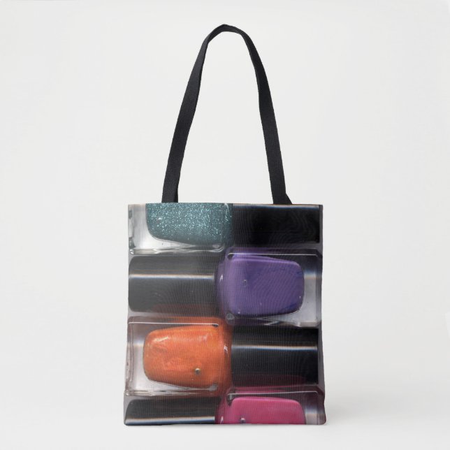 Bolsa Tote de Estampado Total de Esmalte de Uñas (Anverso)