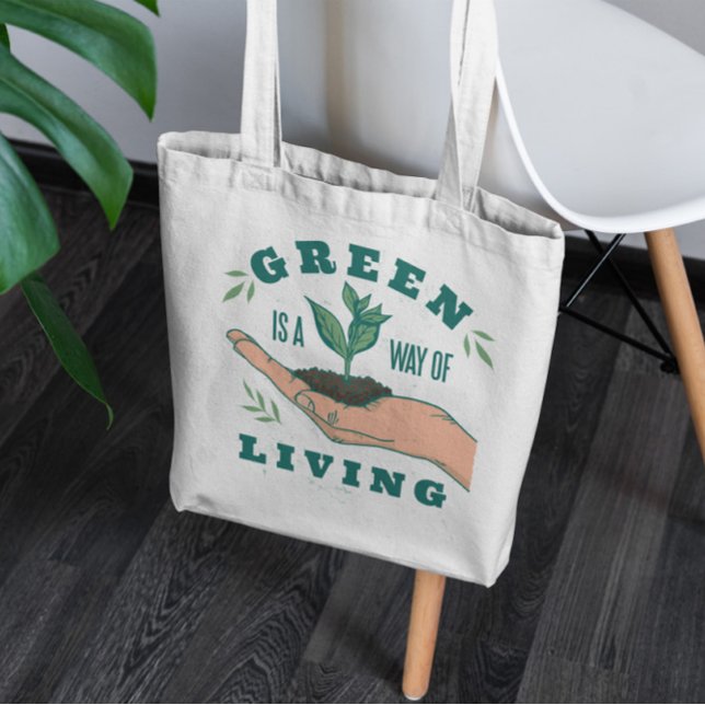 Bolsa Tote de estilo de vida de la planta verde (Subido por el creador)