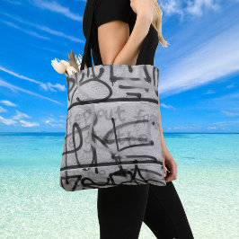 Bolsa tote de estilo graffiti urbano mono