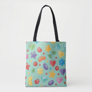 Bolsa tote de estrella de caramelo de menta