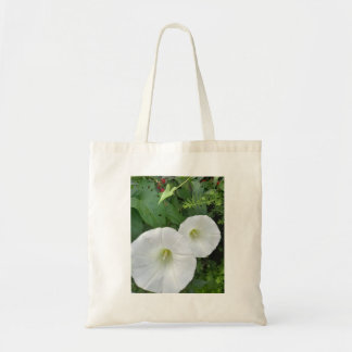 Bolsa tote de flor blanca