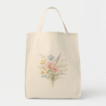 Bolsa tote de floración primaveral