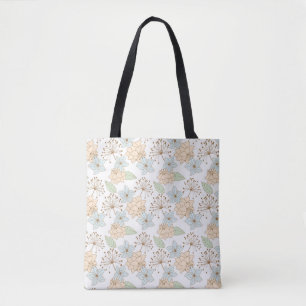 bolsa tote de flores de primavera
