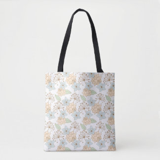 bolsa tote de flores de primavera