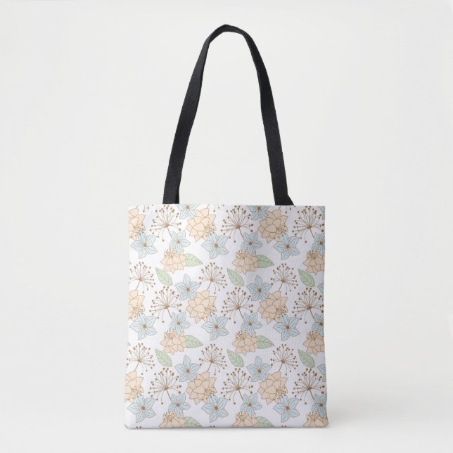 bolsa tote de flores de primavera (Anverso)