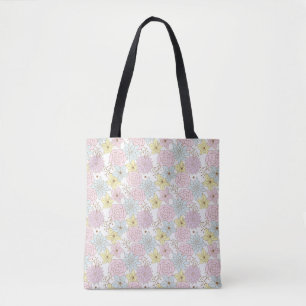 bolsa tote de flores de primavera