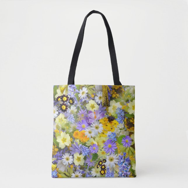bolsa tote de flores de primavera (Anverso)