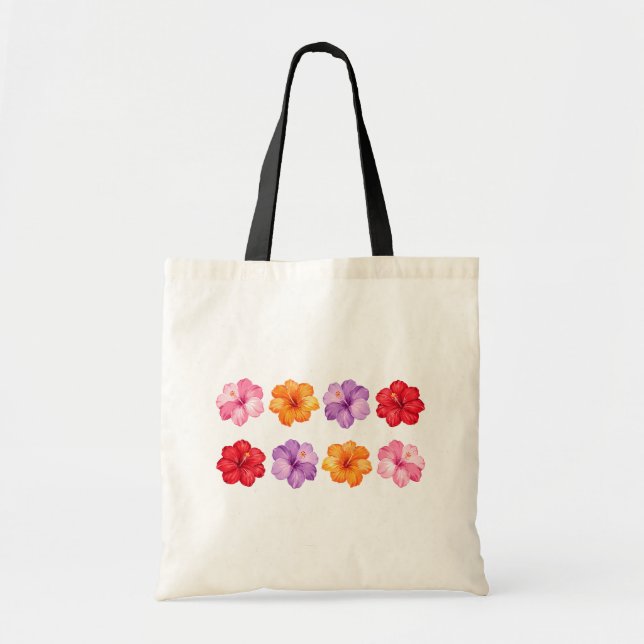 Bolsa Tote de Flores Hawaianas (Frente)