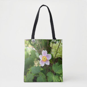 Bolsa tote de flores silvestres rosadas   Reutiliz