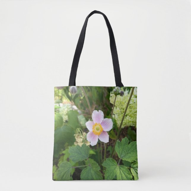Bolsa tote de flores silvestres rosadas | Reutiliz (Anverso)