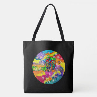 Bolsa tote de gallo enamorado