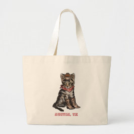 Bolsa Tote de gatos y vaqueros