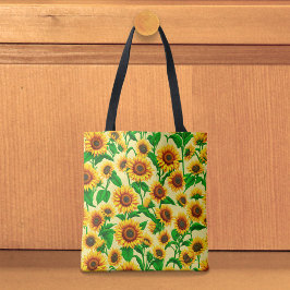 Bolsa tote de girasoles