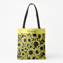 bolsa tote de girasoles personalizados