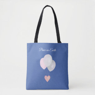 Bolsa Tote de Globos Blancos de la Paz