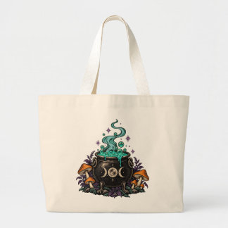 Bolsa Tote de Halloween de Caldero de Bruja