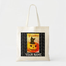BOLSA TOTE DE HALLOWEEN PERSONALIZABLE PARA NIÑO