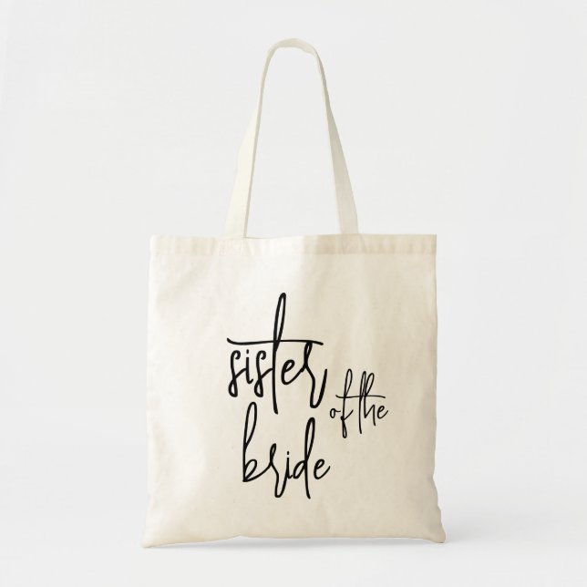 Bolsa tote de hermana de la novia (Frente)