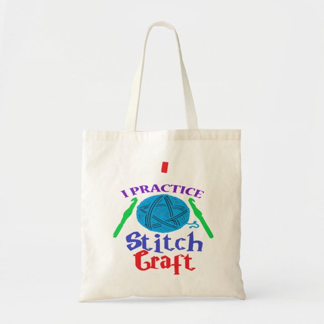 Bolsa tote de hilo divertida (Frente)