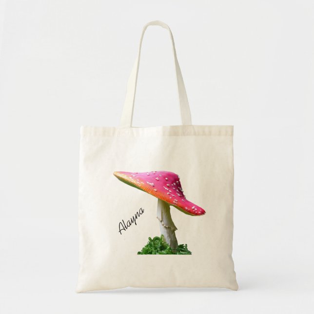 Bolsa Tote de hongo personalizada (Frente)