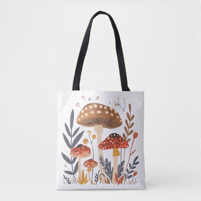 Bolsa Tote de Hongos Nórdicos (Anverso)