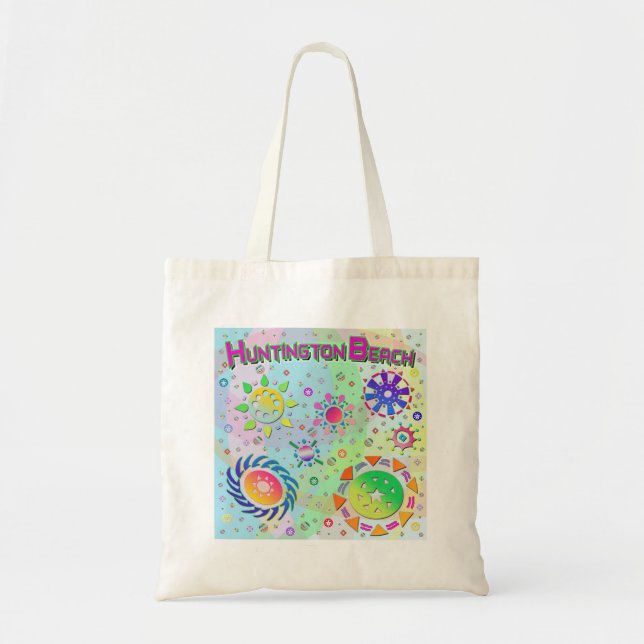 Bolsa Tote de Huntington Beach Seven Suns & Energy (Frente)