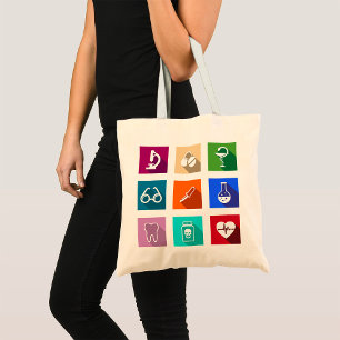 Bolsa Tote de iconos médicos
