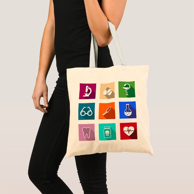 Bolsa Tote de iconos médicos (Subido por el creador)