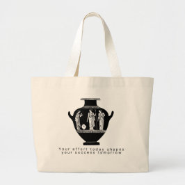 Bolsa tote de ilustración de jarrón griego clásico
