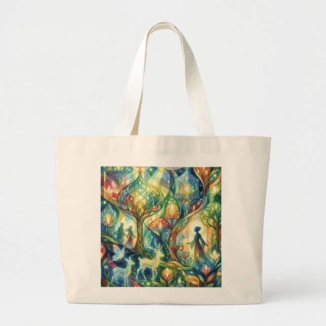 Bolsa tote de imagen combinada: "Atmósfera de amor (Frente)